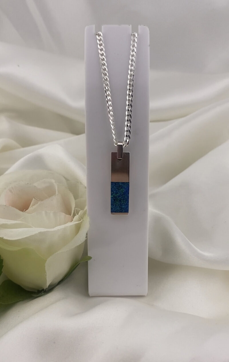 Rectangle Split Panel Inlay Pendant