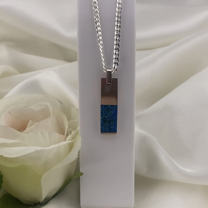Rectangle Split Panel Inlay Pendant