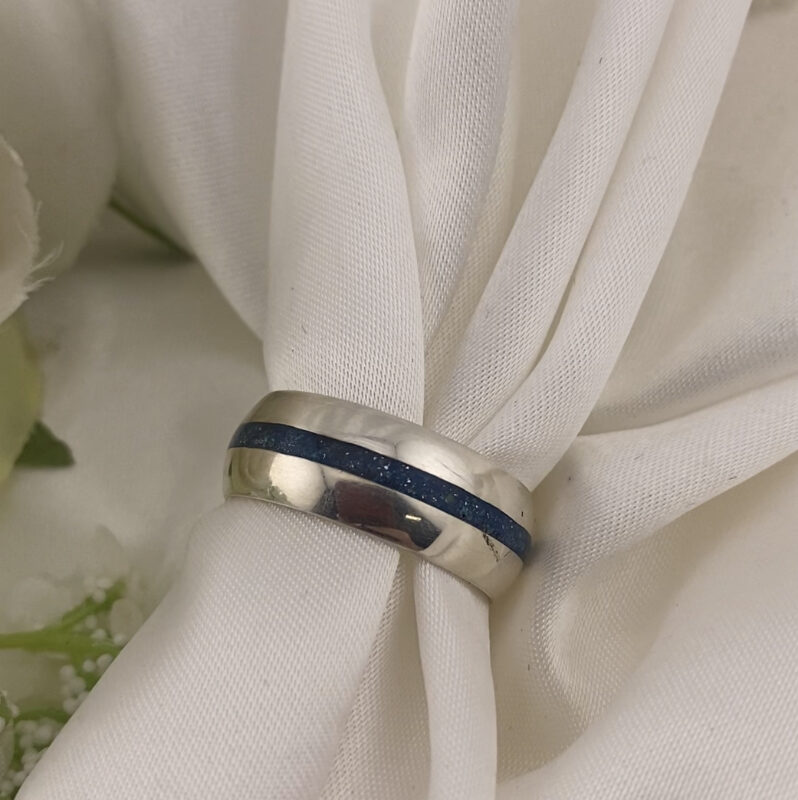 Central Narrow Inlay Band- Court