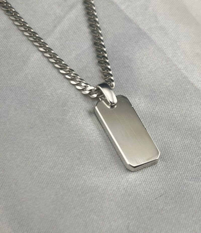 Memorial Chamber Dog Tag  Pendant
