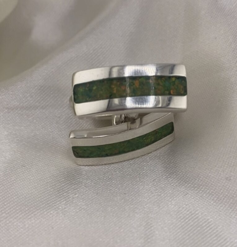 Memorial Rectangle Channel Cufflinks