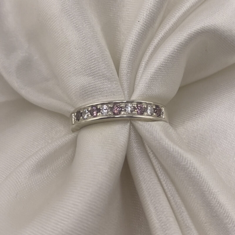 Reinvented Half-Eternity Pave Channel Ring- Size Extra Large (Z+1 - Z+6)