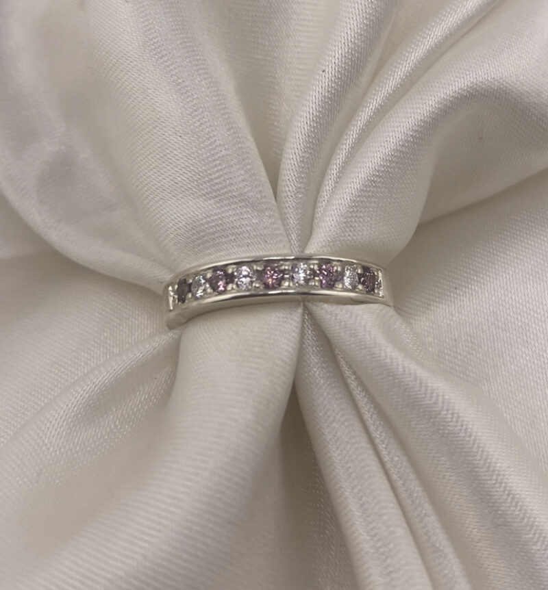 Reinvented Half-Eternity Pave Channel Ring- Size Extra Large (Z+1 - Z+6)