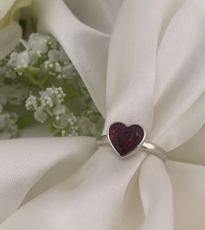 Memorial Plain Heart Ring