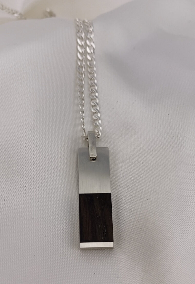 Rectangle Wood Panel Pendant - Image 2