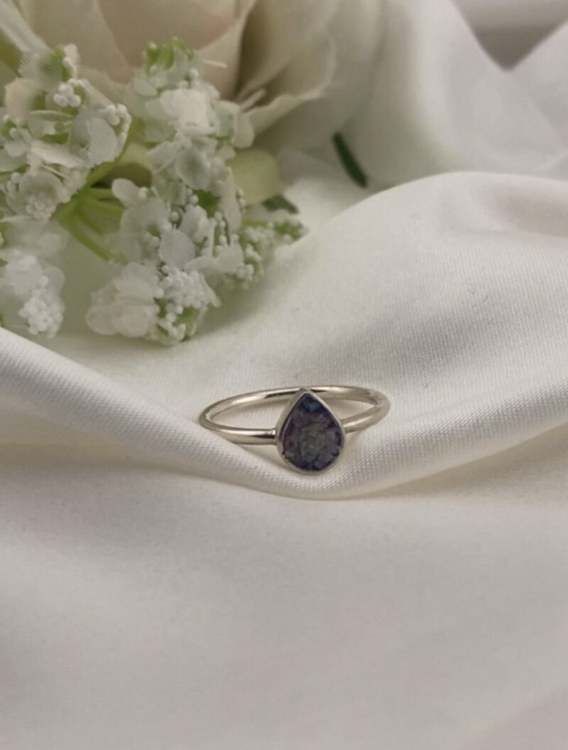 Memorial Plain Tear Drop Ring - Image 2