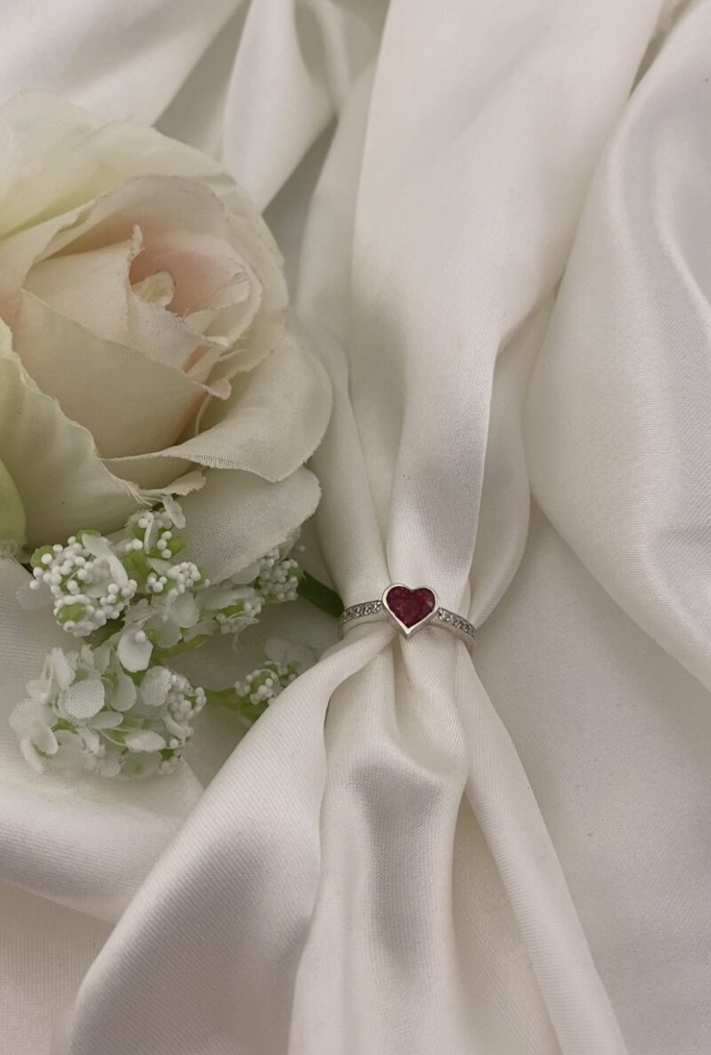Memorial Heart Pave Ring - Image 3