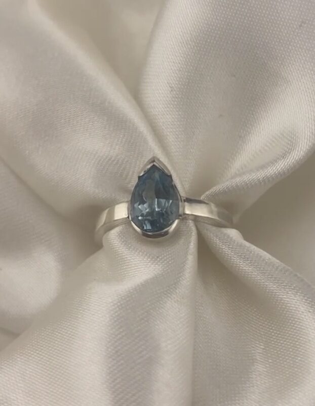 Reinvented Rub-Over Fit Teardrop Ring- Size Extra Large (Z+1 - Z+6)