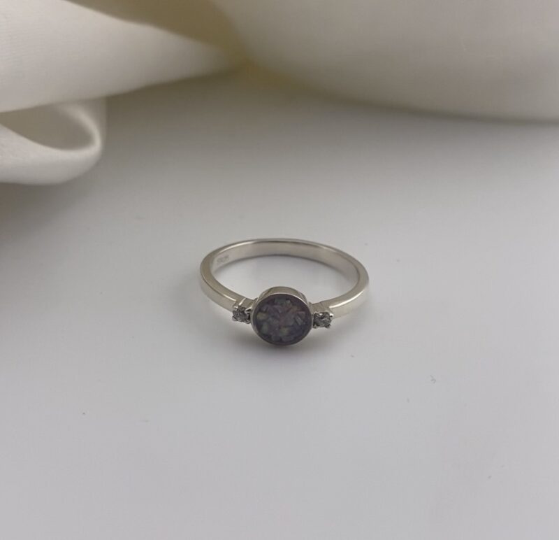 Memorial Round Double Crystal Ring - Image 3