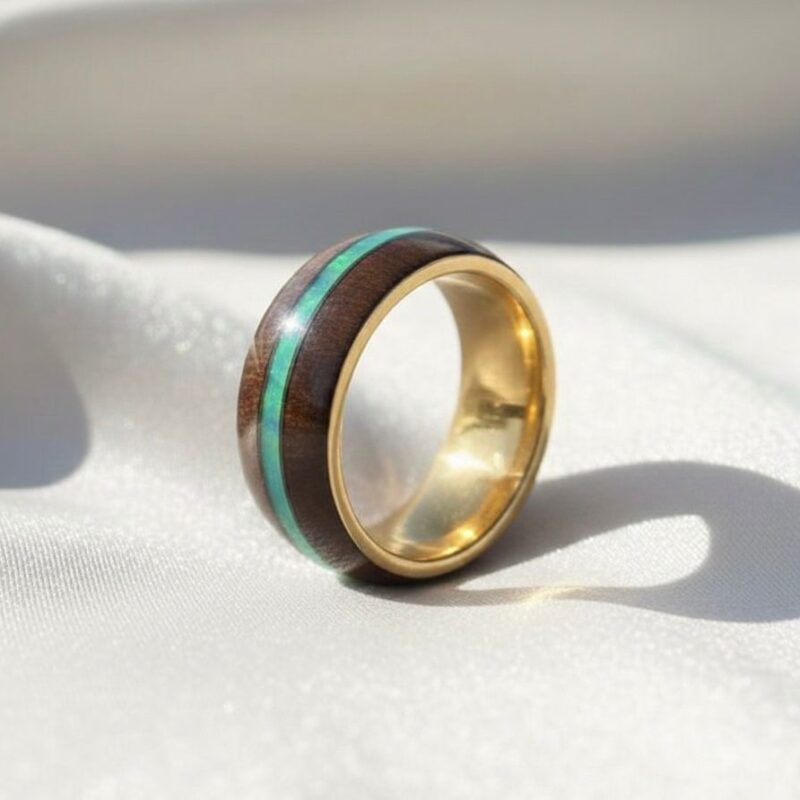 8mm Wood Encased Remembrance Band