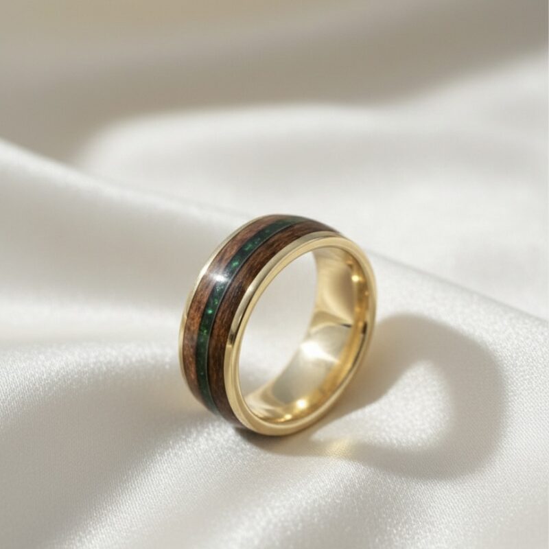 8mm Executive-Style Wood Encased Remembrance Band