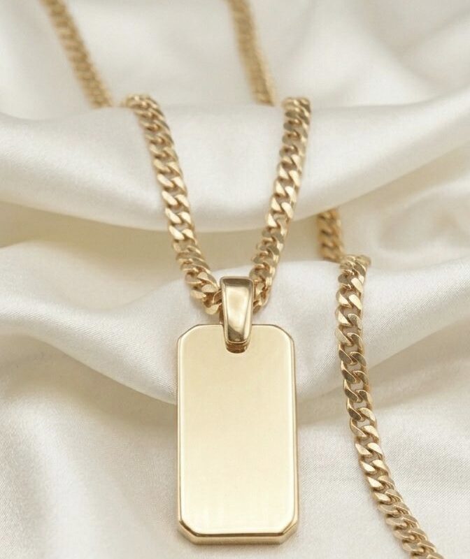 Dog Tag-Style Sacred Remembrance Pendant